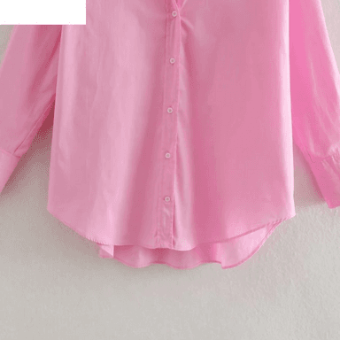 Chemises en popeline à boutonnage